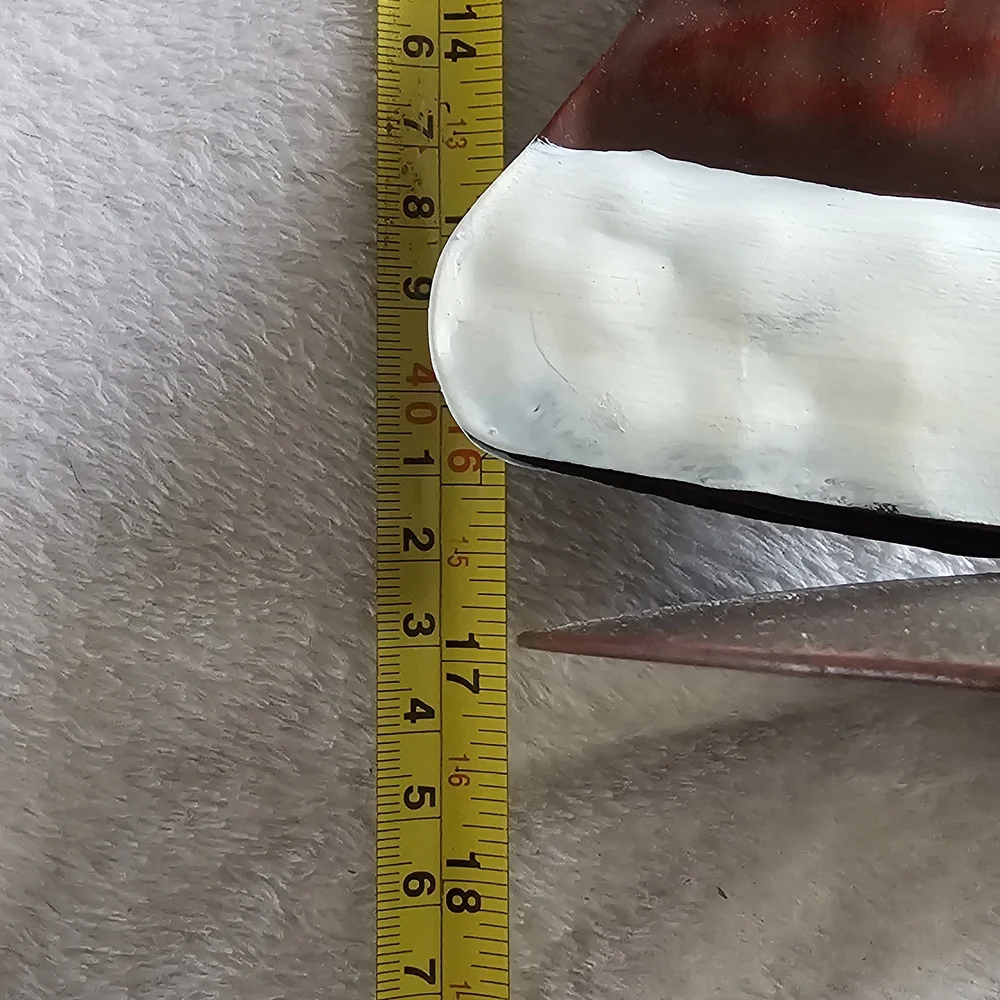 Metal Santa Claus Pillar Candle Holder